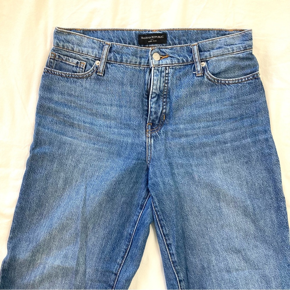Banana Republic Barrel Jeans Medium Blue 27